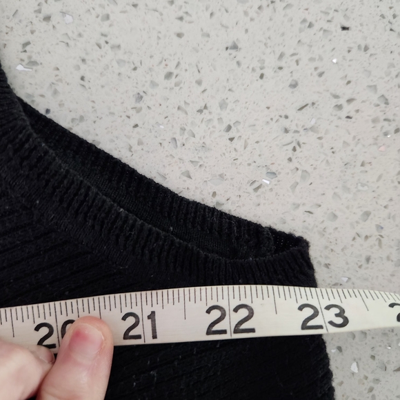 Apt. 9 Plus Size 2x Women's Black Open Front Sweater Vest - Picture 6 of 9